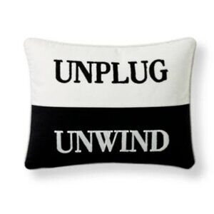 New Grandin Road Unplug Unwind Pillows 14x18